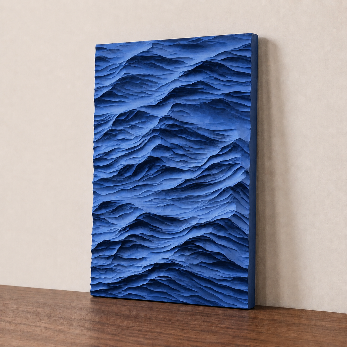 Everwoods™ Ocean Wave — Hand-Carved Wood Art, 10.5 × 16 in