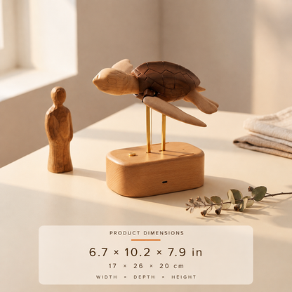 Everwoods™ Wooden Sea Turtle — Made to Slow You Down