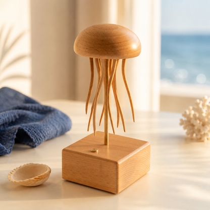 EverWoods™ Handcrafted Wooden Jellyfish Automaton