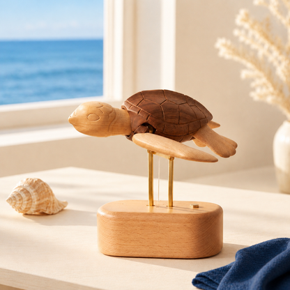 Everwoods™ Wooden Sea Turtle — Made to Slow You Down