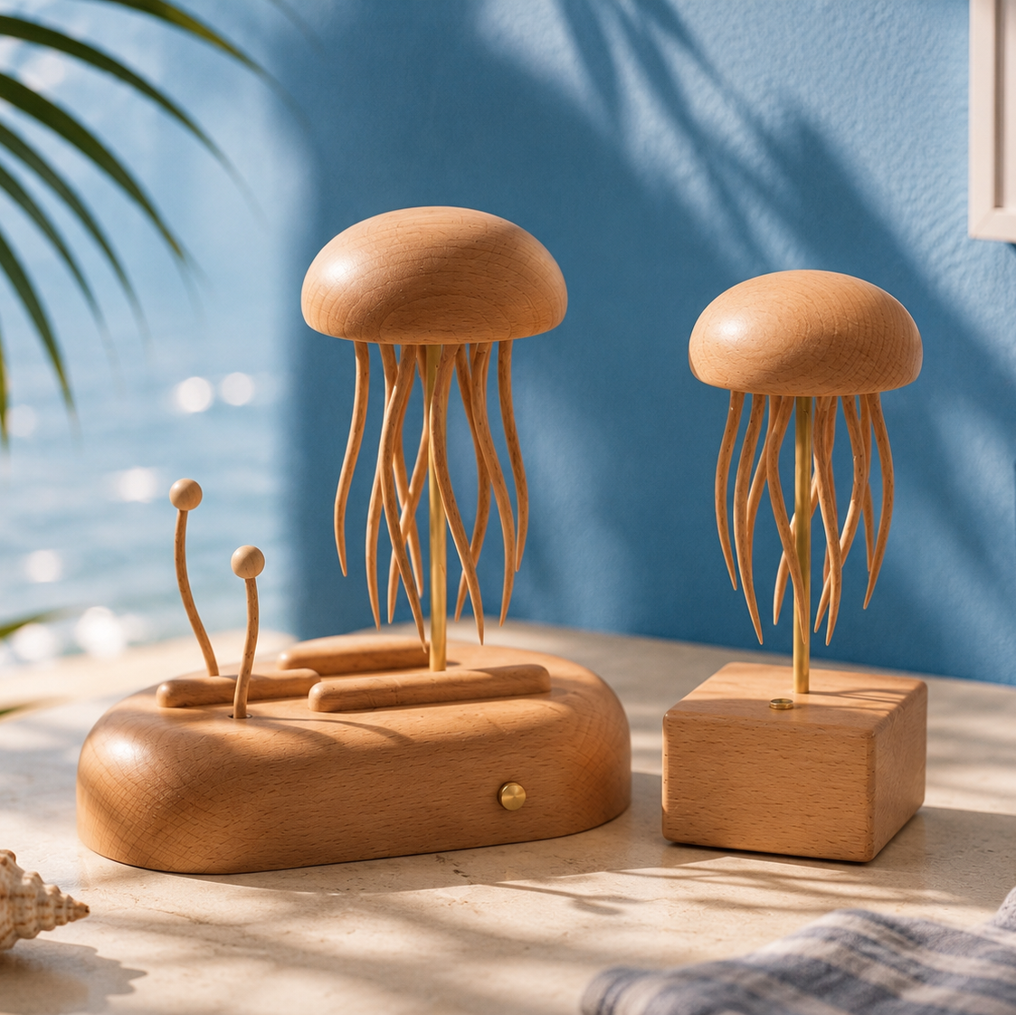 EverWoods™ Handcrafted Wooden Jellyfish Automaton