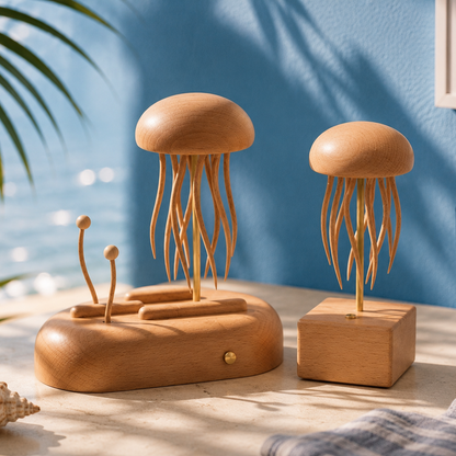 EverWoods™ Handcrafted Wooden Jellyfish Automaton