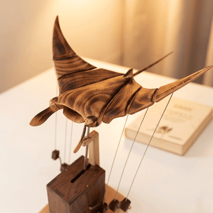 EverWoods™ Wooden Manta Ray – Wings That Actually Move