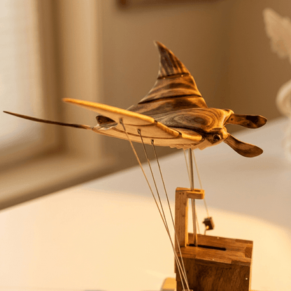 EverWoods™ Wooden Manta Ray – Wings That Actually Move