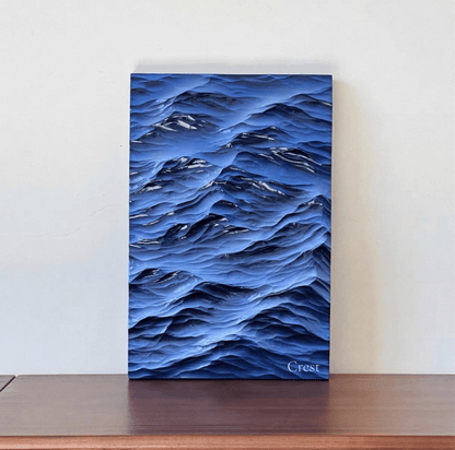 EverWoods™ Ocean Wave — Hand-Carved Wood Relief Art