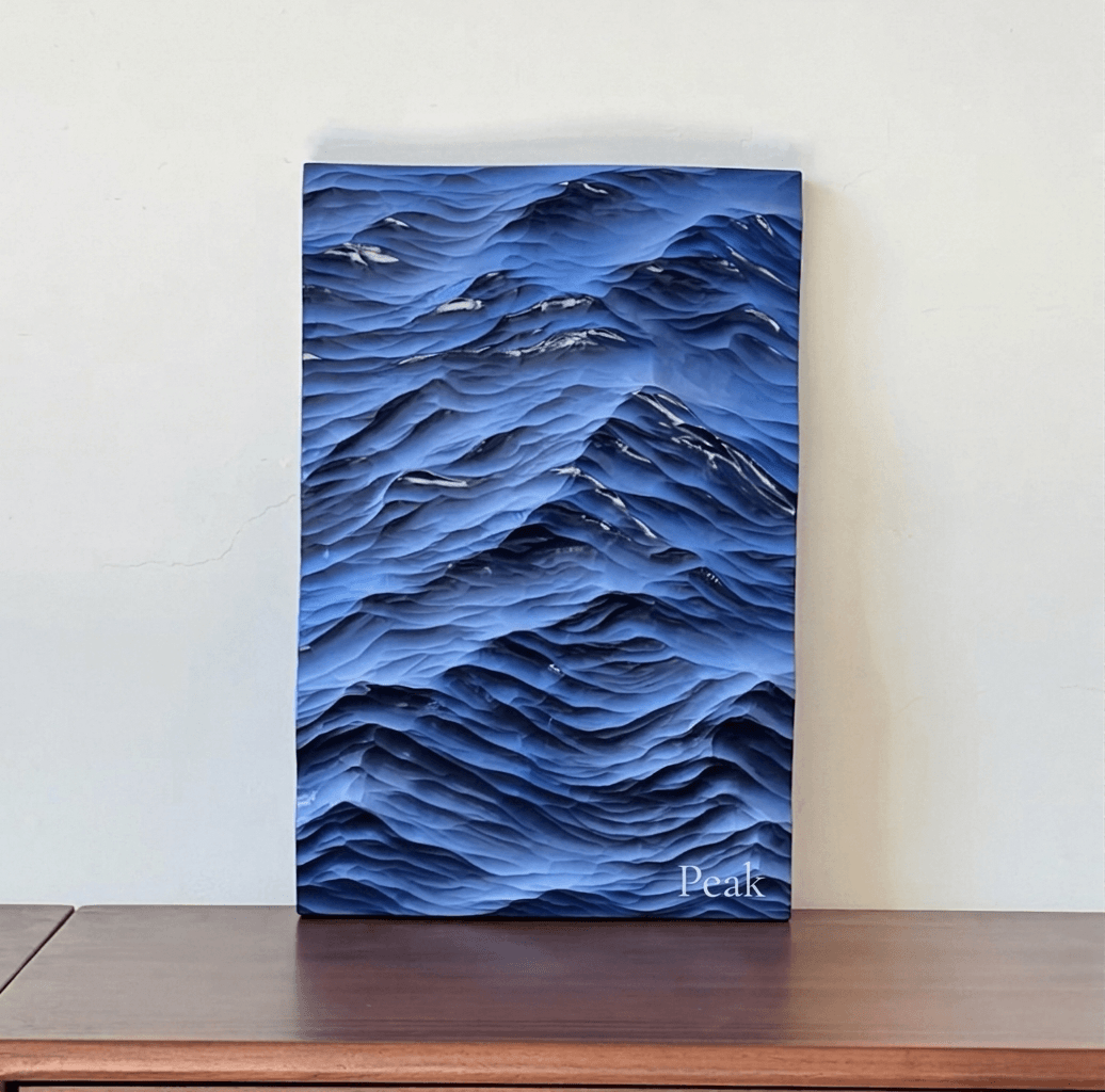 EverWoods™ Ocean Wave — Hand-Carved Wood Relief Art