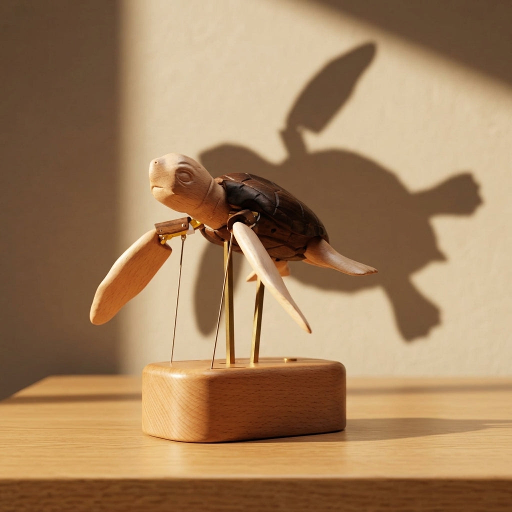 Everwoods™ Wooden Sea Turtle — Made to Slow You Down