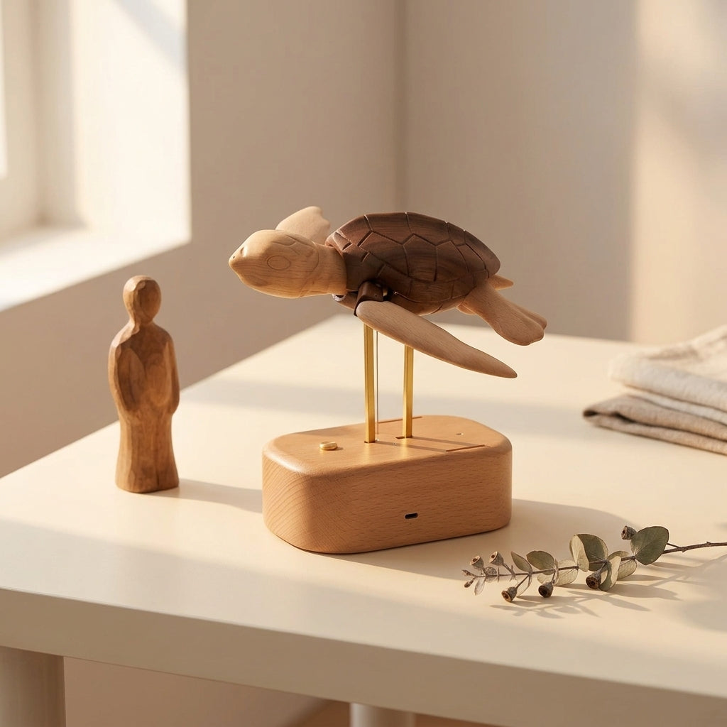 Everwoods™ Wooden Sea Turtle — Made to Slow You Down