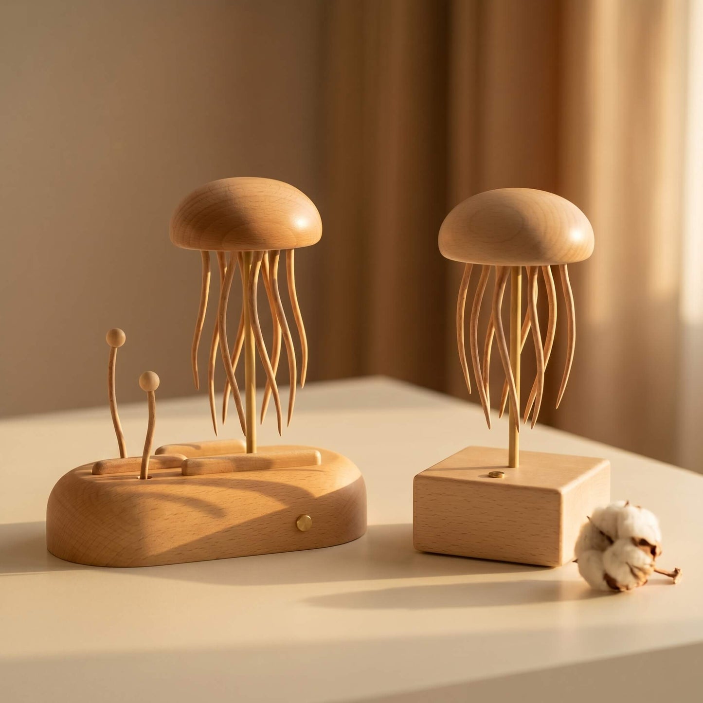 EverWood™ Handgefertigter Holz-Qualle-Automat