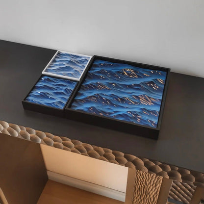 EverWood™ Hand - Carved Ocean Wave Wall Art - Everwood