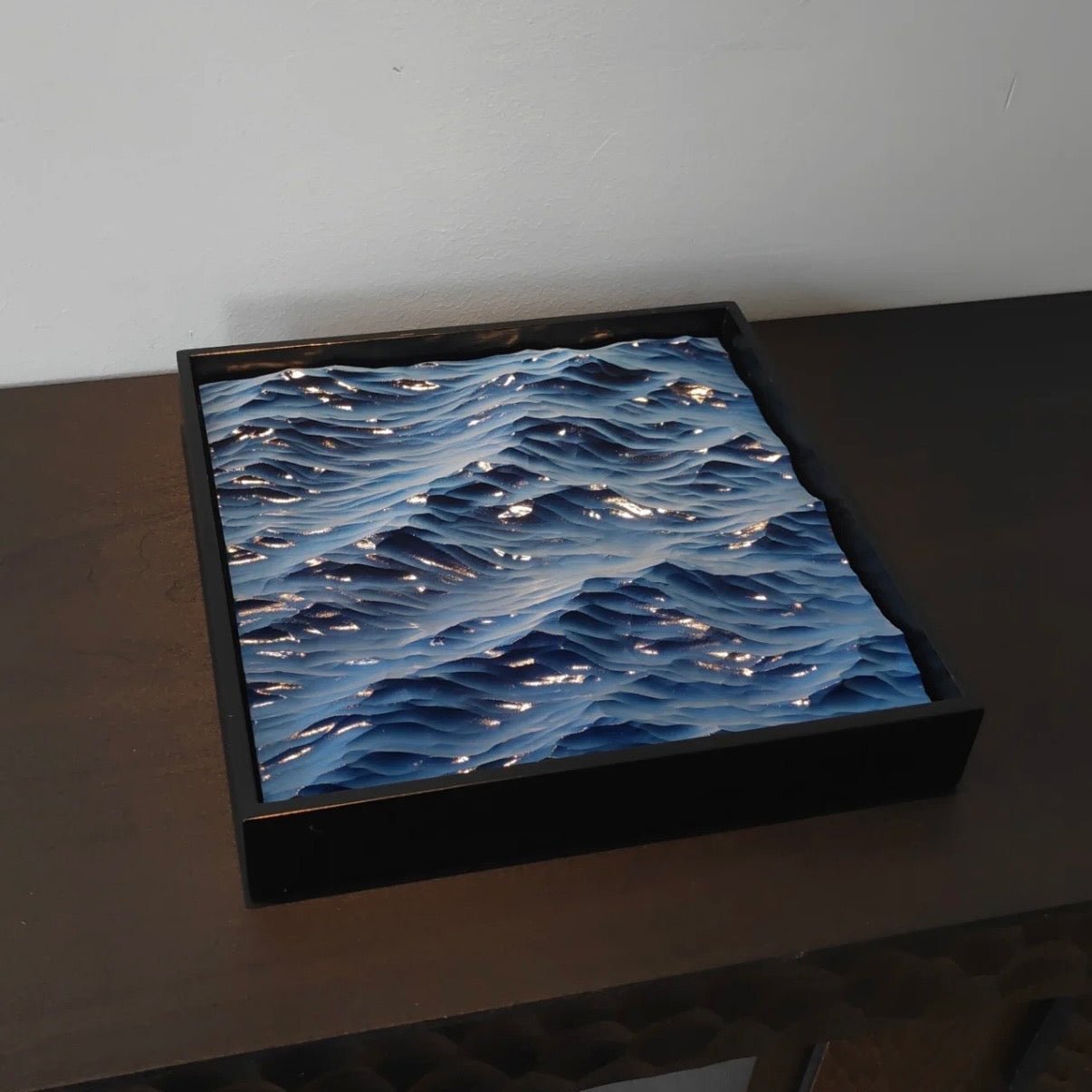 EverWood™ Hand - Carved Ocean Wave Wall Art - Everwood