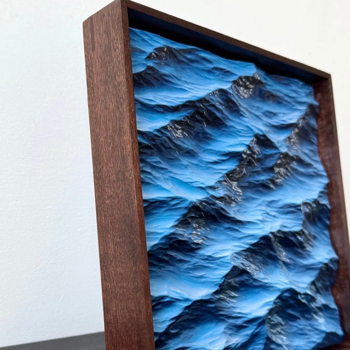 EverWood™ Hand - Carved Ocean Wave Wall Art - Everwood