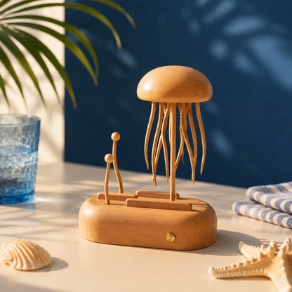 EverWoods™ Handcrafted Wooden Jellyfish Automaton