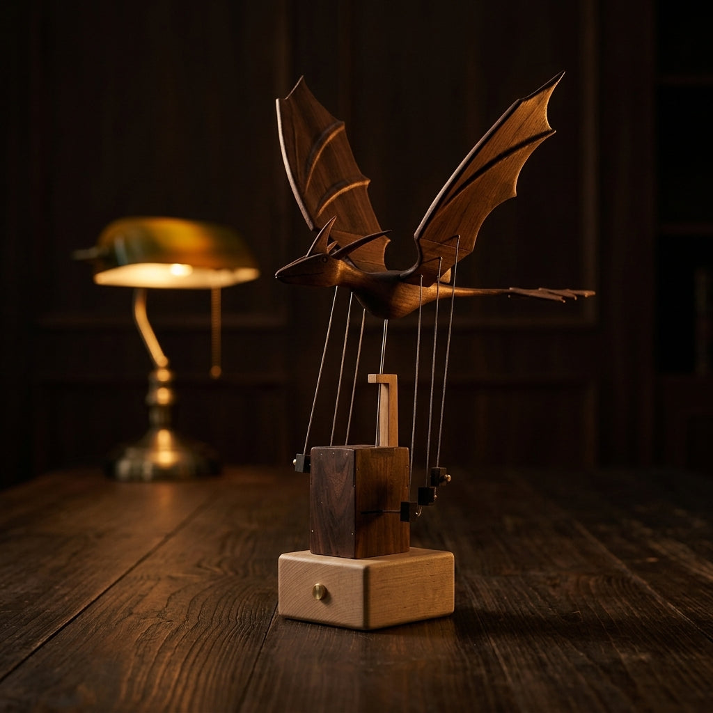 EverWood™ Handgefertigter Holz-Manta-Rochen-Automat