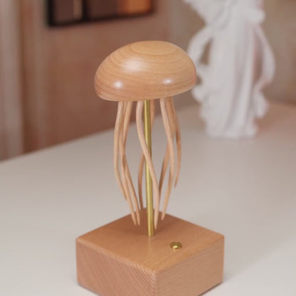 Handcrafted Wooden Jellyfish Automaton
