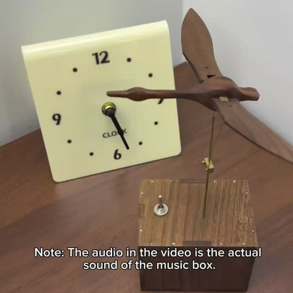 EverWoods™ Handcrafted Walnut Swan Automaton