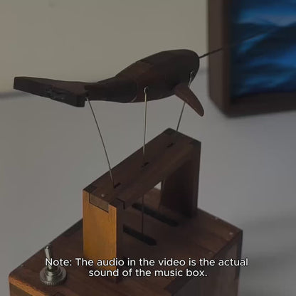 EverWoods™ Handcrafted Walnut Whale Automaton
