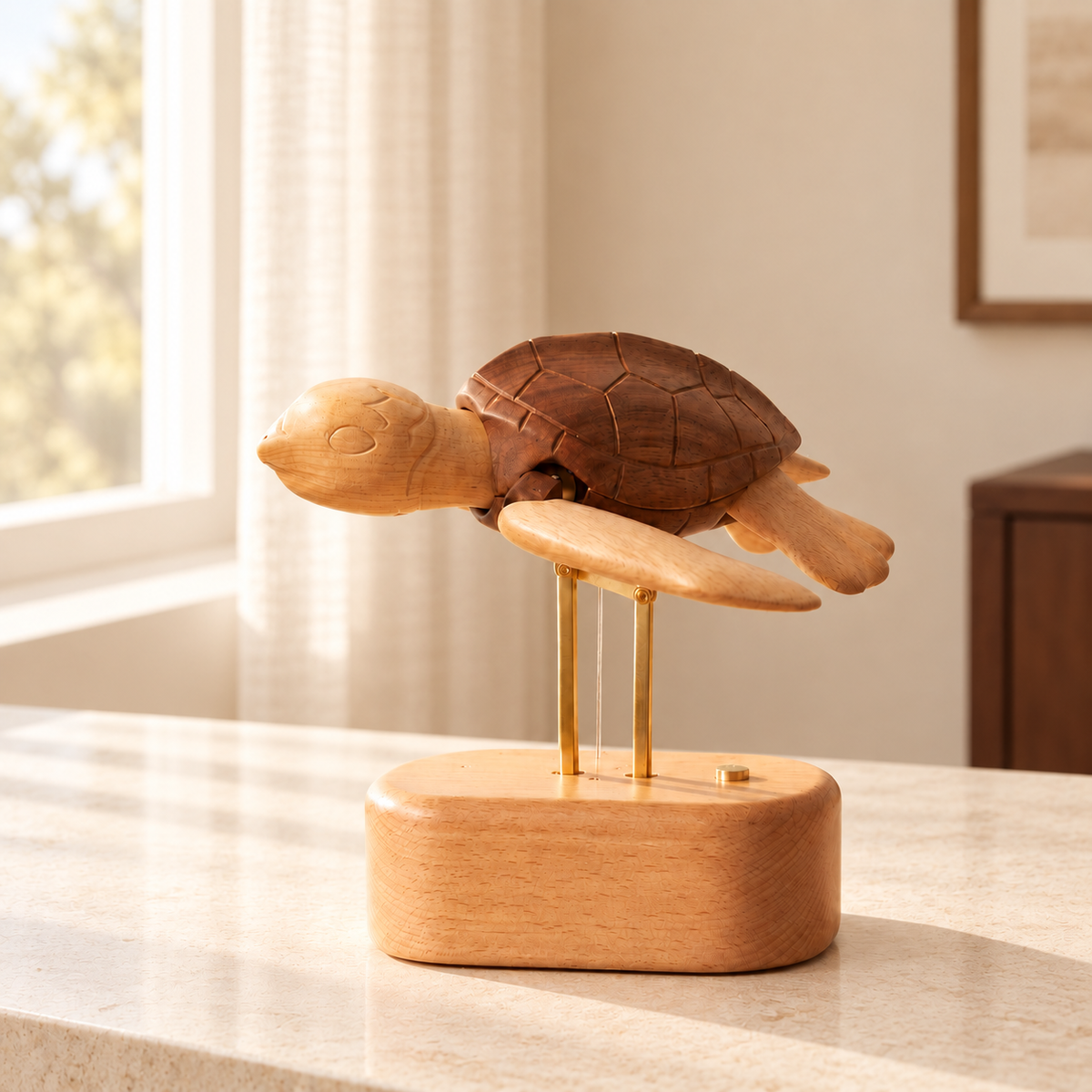 Everwoods™ Wooden Sea Turtle — Made to Slow You Down