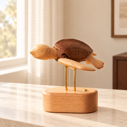 Everwoods™ Wooden Sea Turtle — Made to Slow You Down